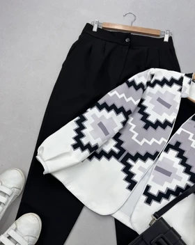 کت و شلوار طرح دار آوینا(103)کد:5233