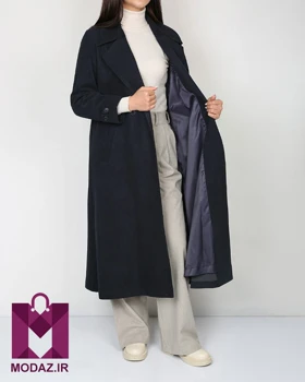 کت فوتر زمستانه موهر بلند 04 MODAZ clothes (سرمه ای)