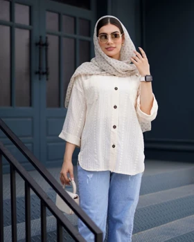 شومیز مراکشی آستین پاکتی مدل نایریکا کد 2861