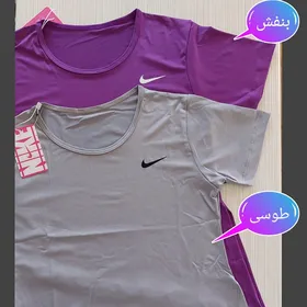 تیشرت زنانه گره‌ای ورزشی نایک
