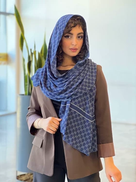 شال بهاره گوچی (سرمه ای)