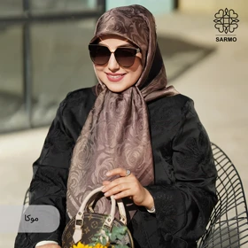 روسری ژاکارد رونا گل رز