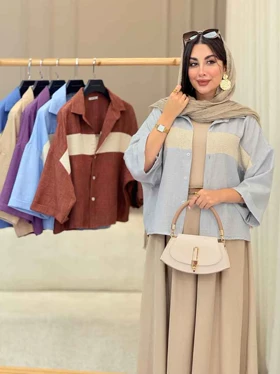 شومیز آستین پاکتی وانیا