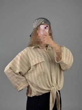 شومیز گره‌ای مدل آناهید کد 50247