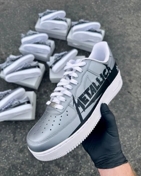 کفش کاستوم متالیکا | metallica custom airforce کد 257206