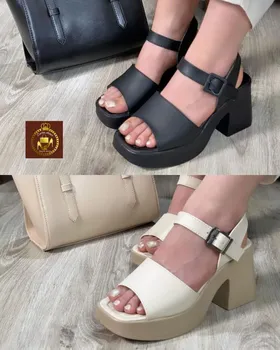 صندل لژدار پاشنه‌بلند طبی زنانه