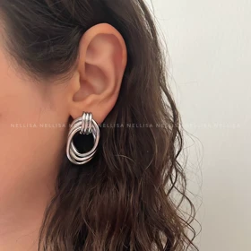 گوشواره زنانه لوپ مینیمال