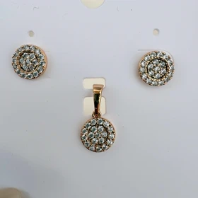 نیم ست مدور نگینی ژوپینگ بدون زنجیر