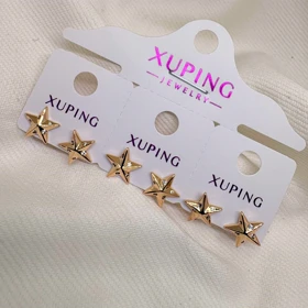 گوشواره ژوپینگ طرح «ستاره دنباله‌دار» | درخشش کهکشانی در ابعاد کوچک