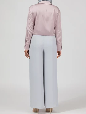 شلوار زنانه کرپ ازبالا گشاد پیلی دار مجلسی 10101