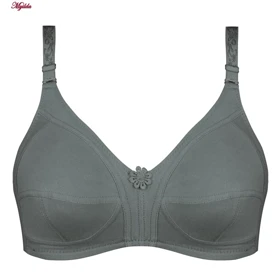 سوتین زنانه پانیذ مدل بدون فنر طوسی کد 66321