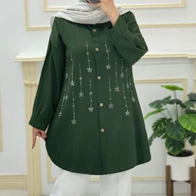 مانتو زنانه آیوا نگین‌دار