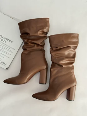 نیم بوت چروک کوتاه مکس 2381