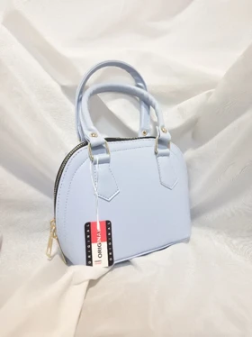 کیف صندوقی نیم گرد زنانه (آبی)