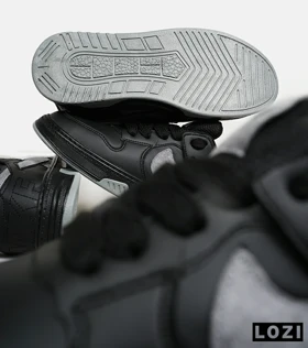 کفش کتانی مردانه و زنانه مشکی طوسی نایک NIKE AIR FORCE