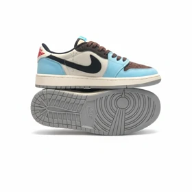 کفش کتانی ایر جردن تراویس اسکات بی ام آبی کد 294854