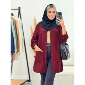 مانتو لینن دو جیب پایین