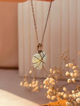 گردنبند قلب اوپال باربی