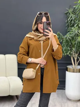 مانتو بغل سه دکمه میسا
