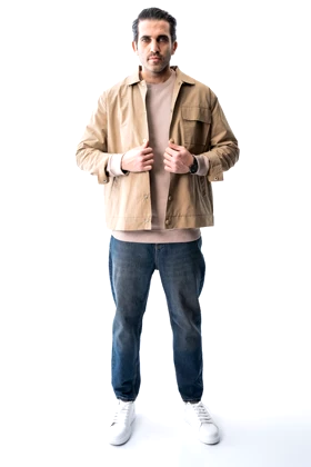 کت بارانی تک جیب مردانه