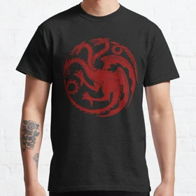 تیشرت house of the dragon طرح Bend the knee Classic T-Shirt کد 195364