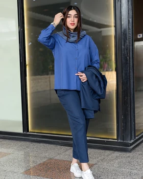 خرید عمده شومیز آبی زنانه قیمت 328 تومن کد 7173