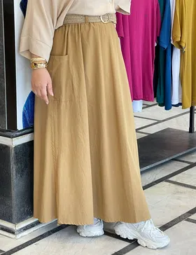 دامن لینن ماهناز کد : 701019