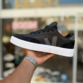 کتانی Veja مشکی طوسی سایز بزرگ کد 6546