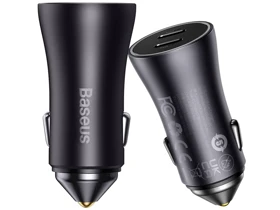 شارژر فندکی فست شارژ ماشین تایپ‌سی 40 وات بیسوس GJP000013