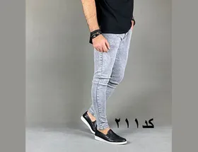 شلوار جین مردانه رنگ طوسی کد A-211