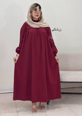 پیراهن مانتویی کتان