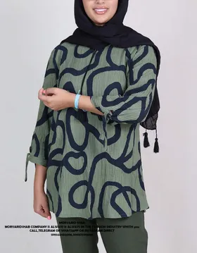 تونیک منگوله‌دار سرمه کد : 100293