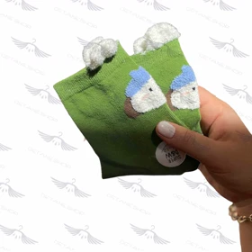 جوراب طرح بوکله حیوانات super D&W (سبز)