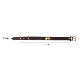 دستبند چرم وارک طرح نماد تیر مدل لیبرا کد rb120