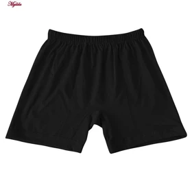 شورت مردانه ماییلدا مدل پادار پنبه‌ای کد 4702-3 رنگ مشکی بسته سه عددی