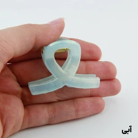 کلیپس دخترانه مدل پیچی کوچک دو رنگ (آبی)
