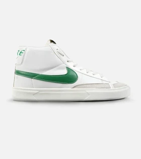کفش کتانی ساق‌دار سفید سبز مردانه نایک NIKE blazer