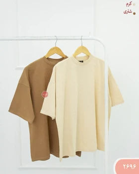 تیشرت باکسی رنگی 2696