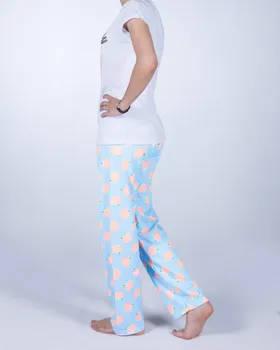 تیشرت شلوار زنانه طرح هلو