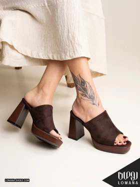 صندل پاشنه وارداتی آلدو اشبالت لومانا - کد 2791