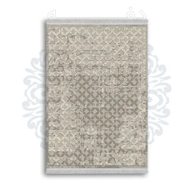 *جدید* فرشینه از جنس پارچه شانل مخمل ترک طرح فانتزی برند دفه کد 1377
