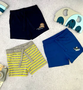 پک 3 تای شلوارک نخ و پنبه از برند lupilu آلمان