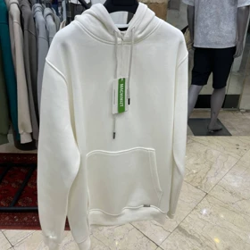 هودی مچینست سفید ساده بیسیک