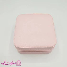 جعبه جواهرات مدل مسافرتی رنگ صورتی روشن کد 170
