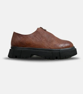 کفش کتانی مردانه قهوه ای BERSHKA