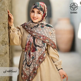 روسری نخ پنبه سیمرغ