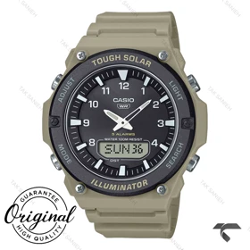 ساعت کاسیو مردانه AQ-S820W-5AV اصل خاکی Casio-11848-G