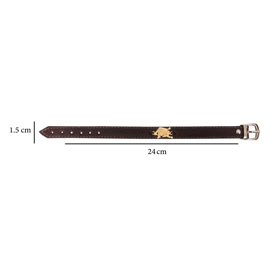 دستبند چرم وارک طرح نماد مرداد مدل لیبرا کد rb121