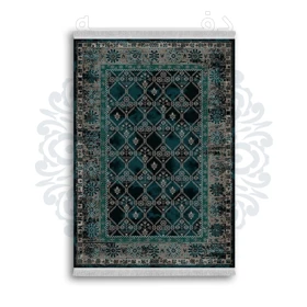 *جدید* فرشینه از جنس پارچه شانل مخمل ترک طرح فانتزی برند دفه کد 885