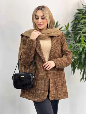پالتو یقه انگلیسی پشت چاک